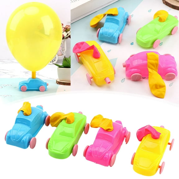 Educational Balloon Powered Car Model Building Kit for Kids to Assemble and Learn Concepts
