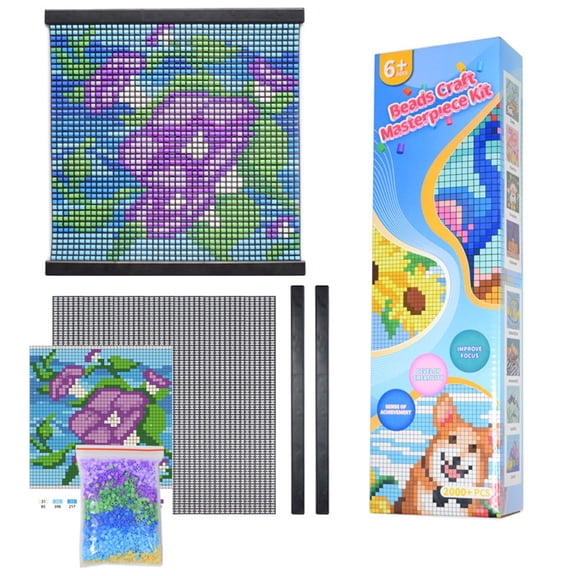 Educational Bead Craft Kit For Kids Development Motor Skills Imagination Enhancement Activity Pack
