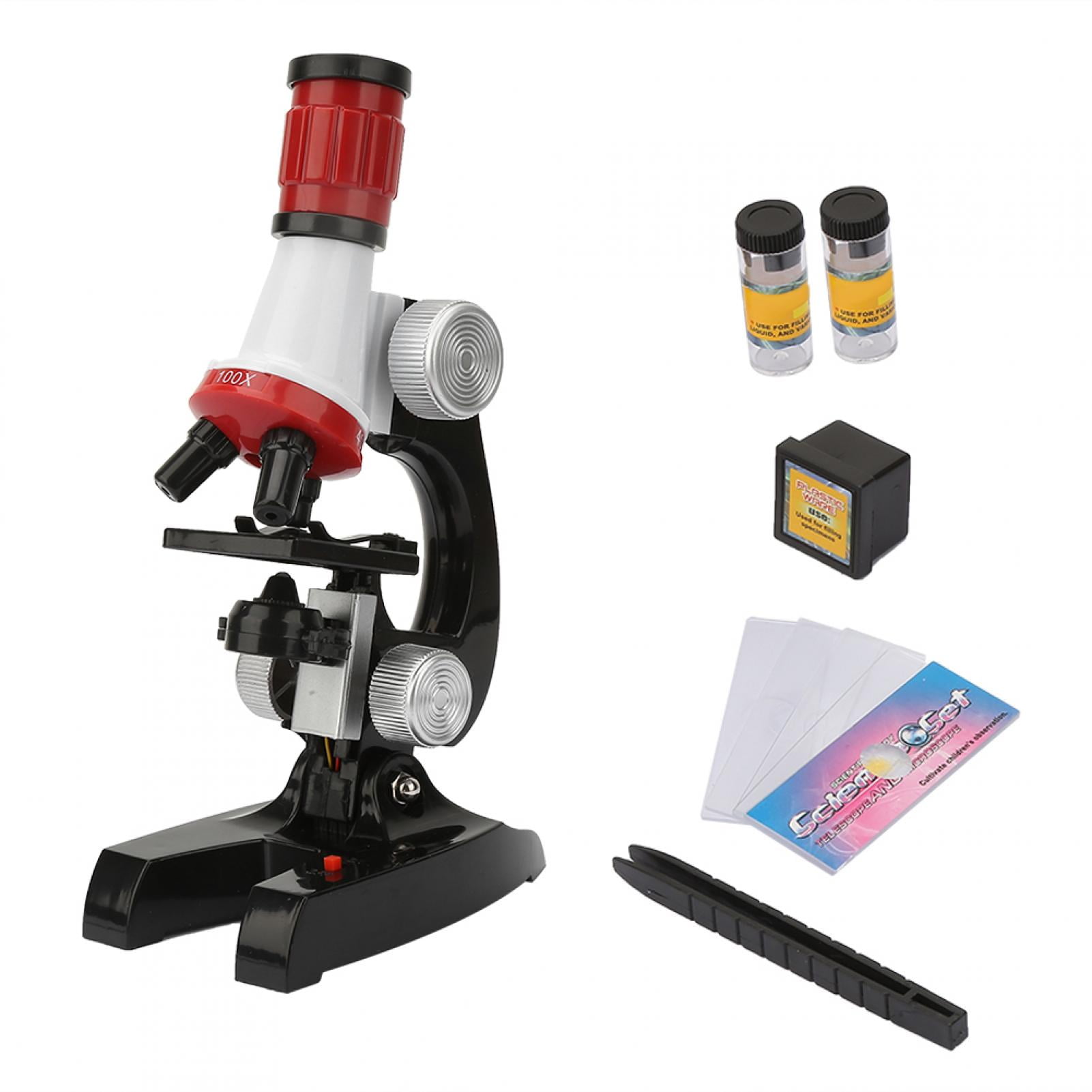 Educational Biology Kit for Beginners, Perfect Toy Microscope for Kids Learn and Discover with