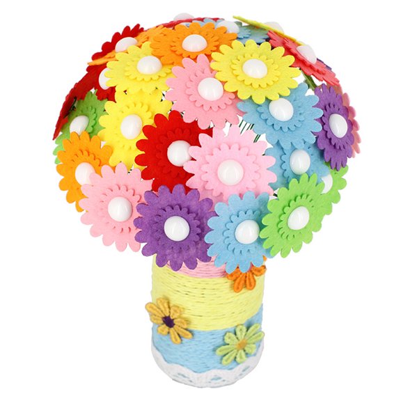 Toyandona Bouquet Accessories Buttons Bouquet Assorted Color 1Pack
