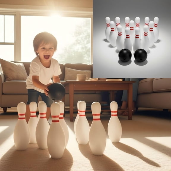 Education 1 Children Bowling Toy Set for Kindergarten Boys and Girls Indoor and Outdoor Play with 10 Bottles for Early Learning and Sports Development