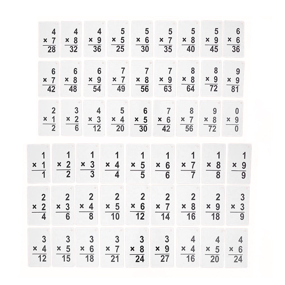 Educational Cards, 54Pcs Early Educational Arithmetic Cards Math