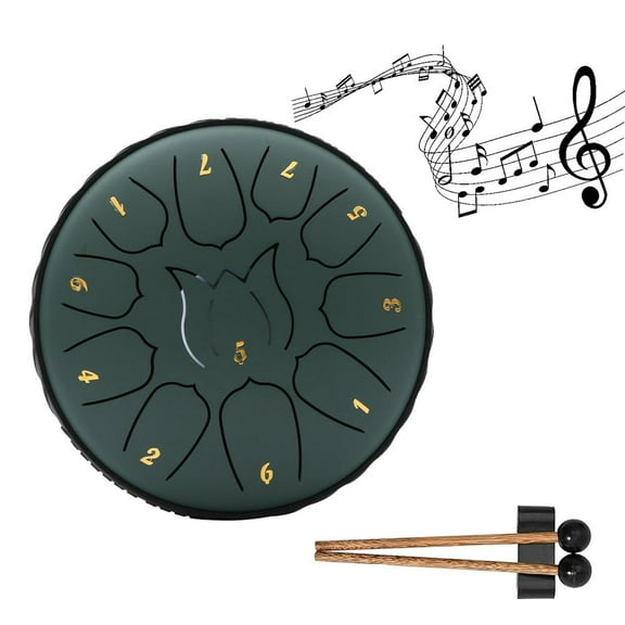 Educational Childrens Music Enlightenment Drum Rainy Night Steel Symphony 6-12 Inches E6L6 Hand Empty Drum Drum Tongue Outdoor