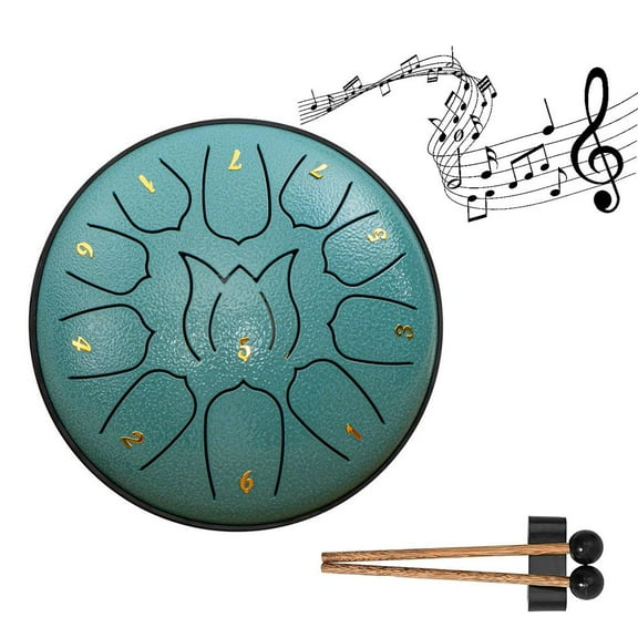 Educational Childrens Music Enlightenment Drum Rainy Night Steel Symphony 6-12 Inches E6L6 Hand Empty Drum Drum Tongue Outdoor