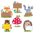 thumbnail image 1 of Educational Décor Woodland Friends Jumbo Designer Cut-Outs, 10", Multicolor, Grades 1-8, Pack Of 12, 1 of 2