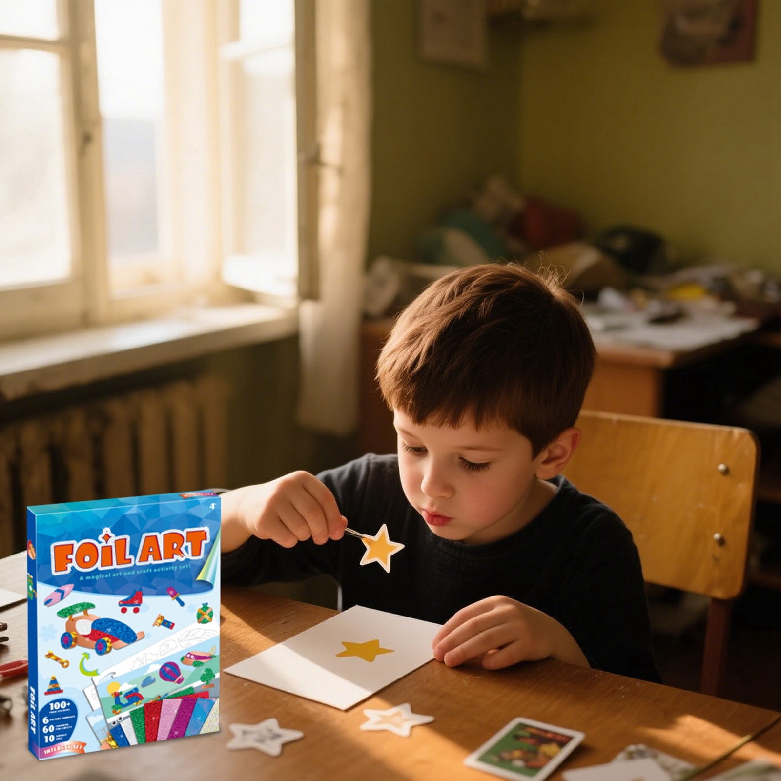 Educational DIY 3D Sticker Art Set For Kids Hands On Craft Activity ...