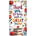 thumbnail image 1 of Educational Design Thank You Banner Floral Pattern Stylish Decor Teacher Appreciation for School Events Classroom Decoration Teacher's Day, 1 of 7