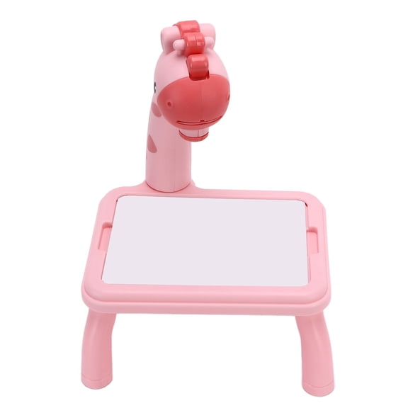 Educational Drawing Projector Table for Kids - Early Learning Art Sketching Board - Pink