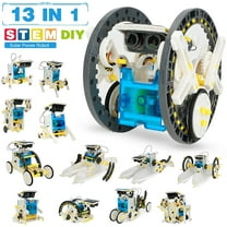 Educational Experiment DIY Robotics Kit,13-in-1 Solar Power Robots Creation Toy,Science Toy Solar Powered Building Robotic Set Age 8-12 for Boys Girls Kids Teens to Build