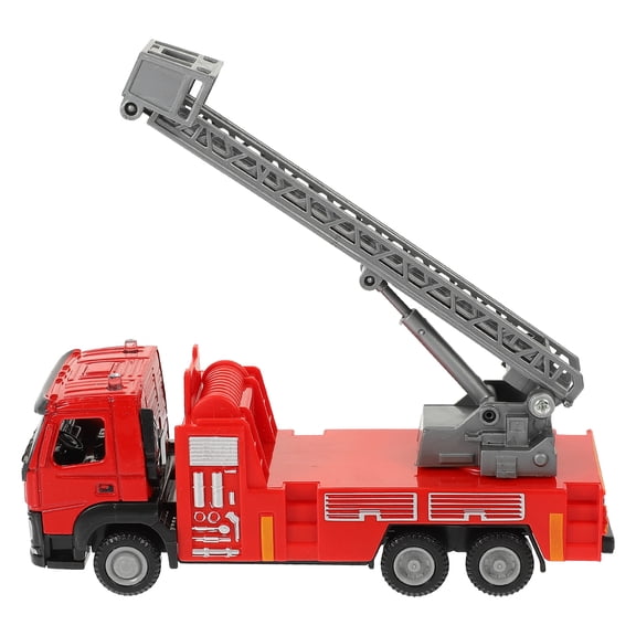 Educational Fire Truck Fire Truck Plaything Kids Playing Toy Car Mode Toy (Red)