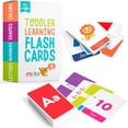 thumbnail image 1 of Educational Flash Cards for Toddlers Learn Letters Colors Shapes Numbers 58 Cards, 1 of 8