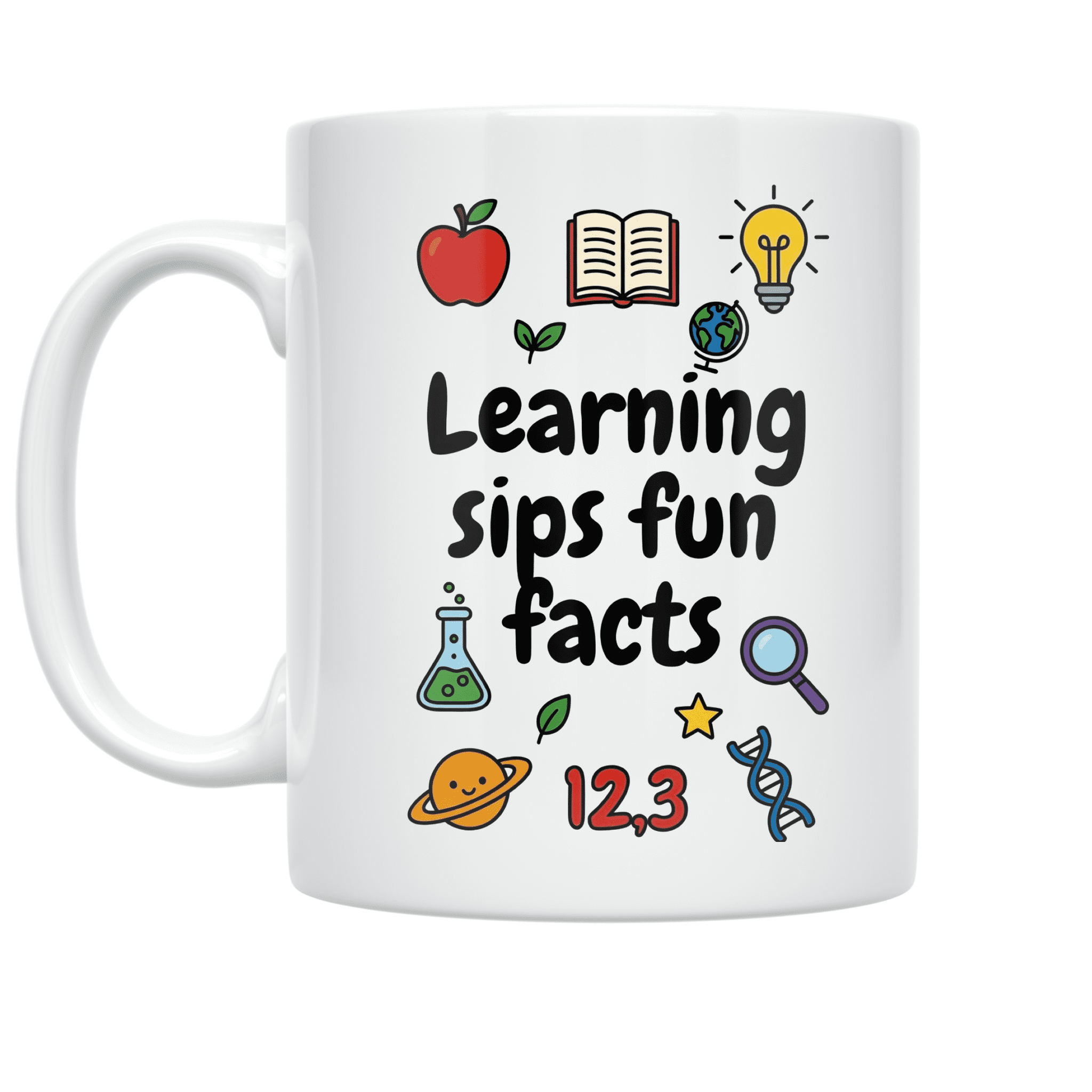 Fun Raphics Educational Graphics Theme Fun Facts - Learning Enthusiast - 11 oz ...