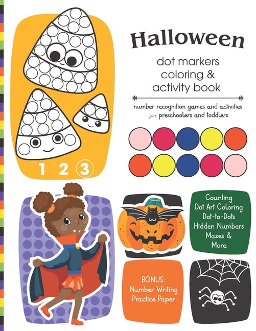 Educational Halloween Games Ages 3 and U Halloween Dot Markers Coloring ...