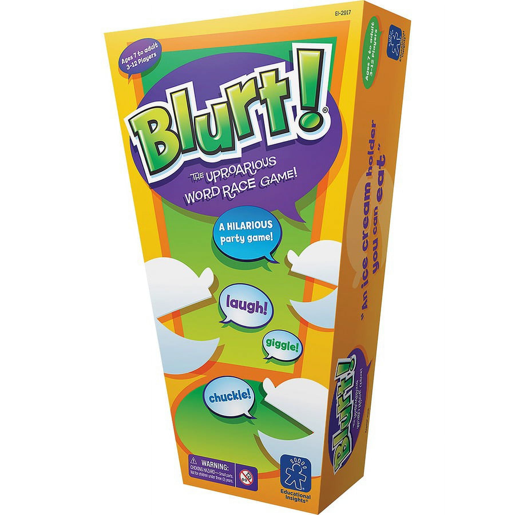Educational Insights Blurt Word Race Game - Strategy - 3 to 12 Players - 1 Each Educational Insights Blurt Word Race Game - Strategy - 3 to 12 Players - 1 Each