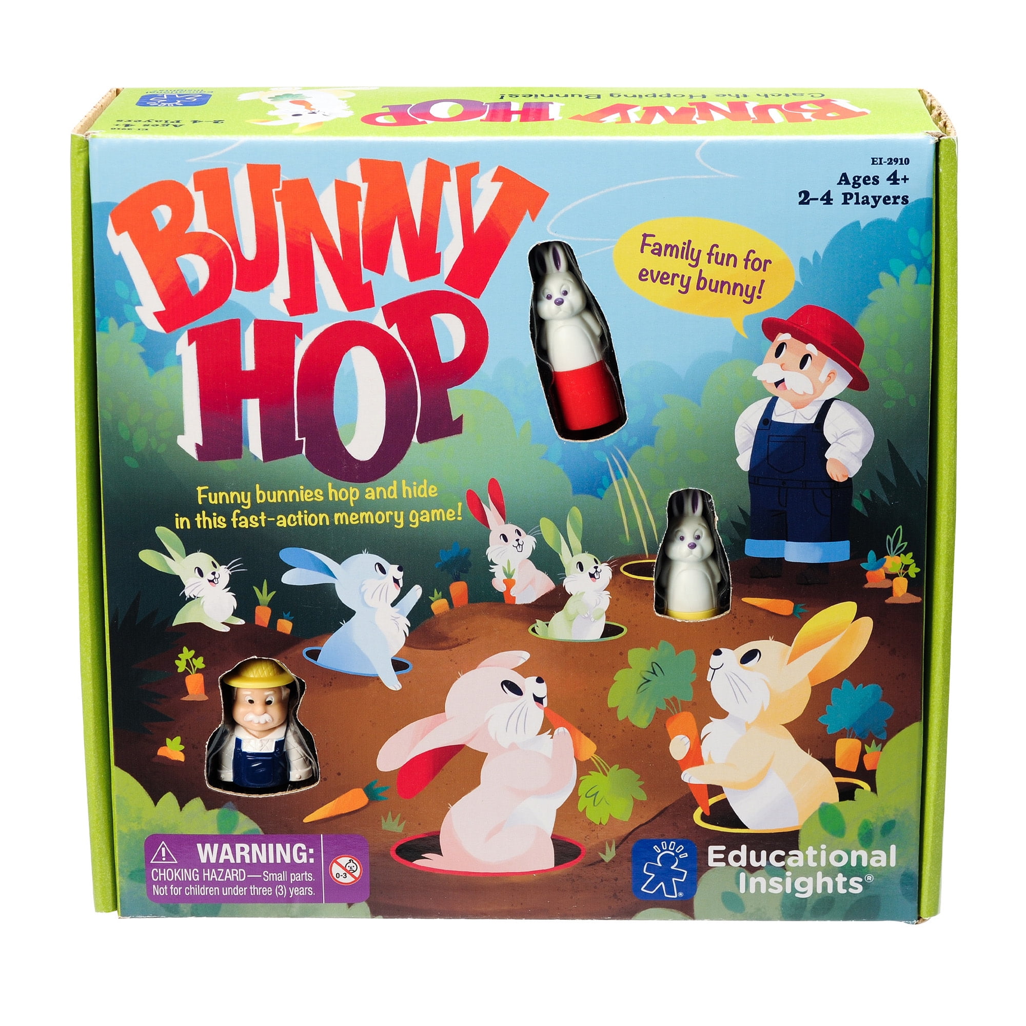 Educational Insights Bunny Hop Preschool Board Game, Matching