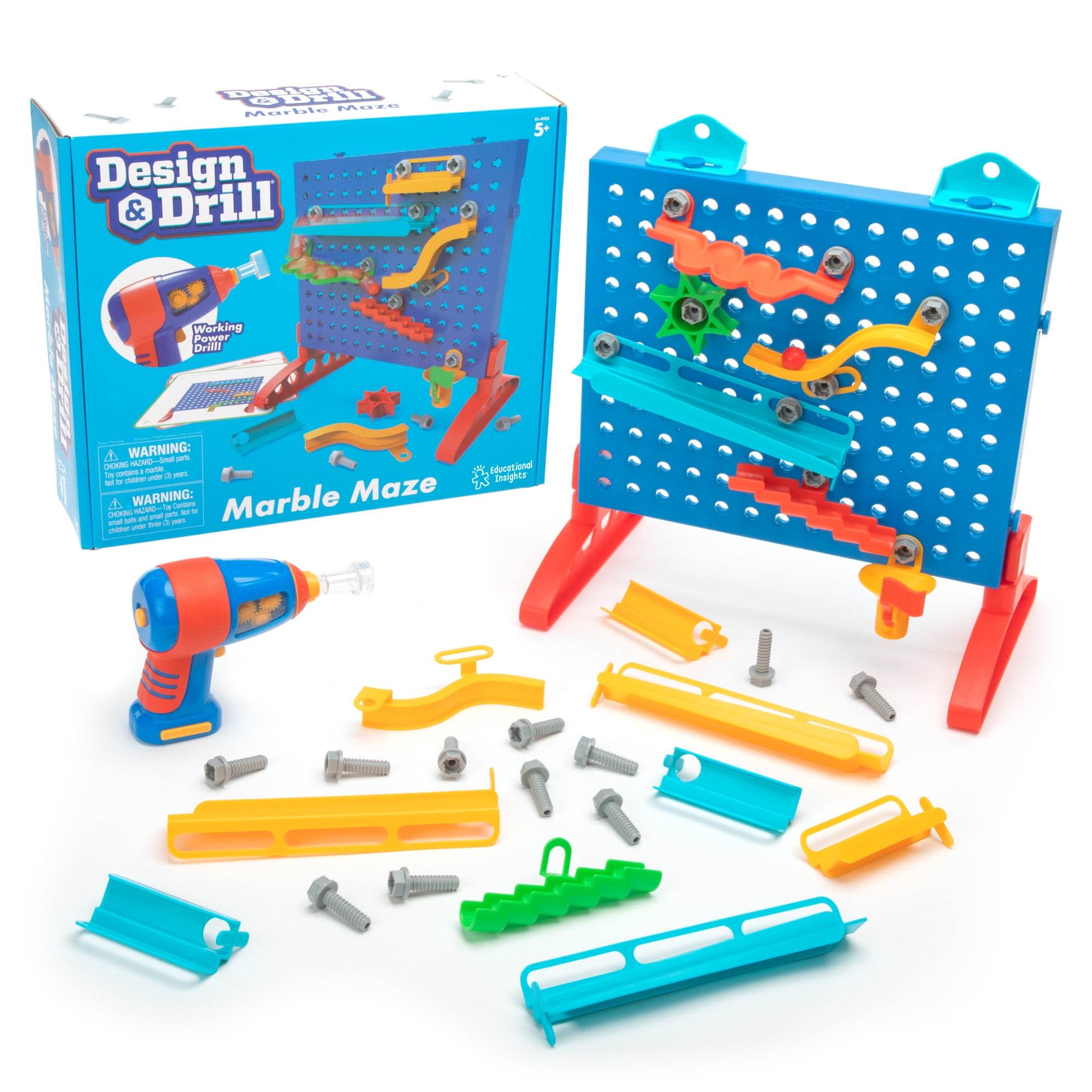 Educational Insights, Design and Drill Marble Maze, Ages 5+, STEM