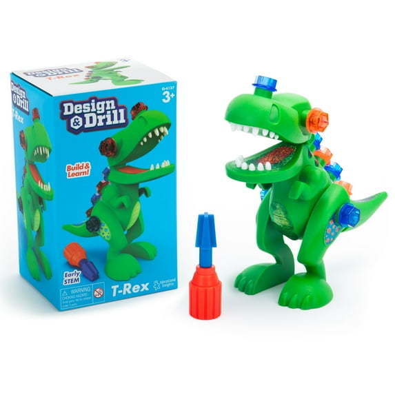Educational Insights Design & Drill T-Rex Take Apart Dinosaur Toy, Preschool STEM Toy, Ages 3+