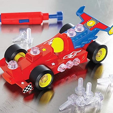 Educational Insights Design & Drill Race Car, Multicolor (EI-4131)