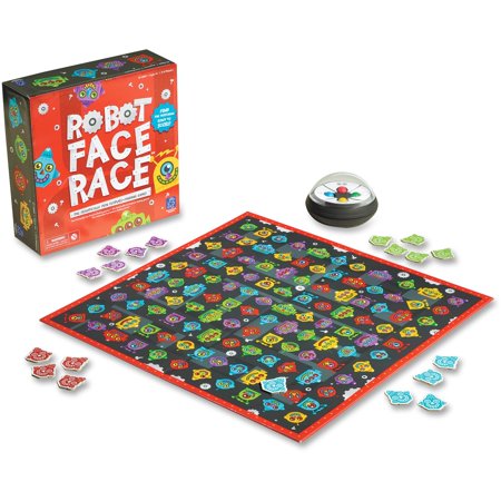 Educational Insights Robot Face Race, Kids Color Matching Board Game, Ages 4 and up