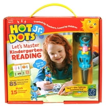 Educational Insights Hot Dots Jr. Let's Master Kindergarten Reading Workbooks & Interactive Pen, 100 Reading Lessons, Ages 5+
