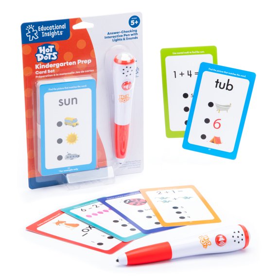 Educational Insights Hot Dots Kindergarten Prep Set, Toddler Learning Toys, Counting Game, ABC Toys
