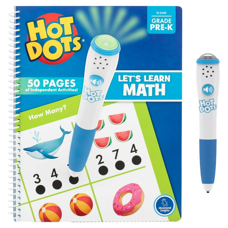 Hot Dots Jr. Grade 1 Math Set w/ Pen by Educati onal Insights