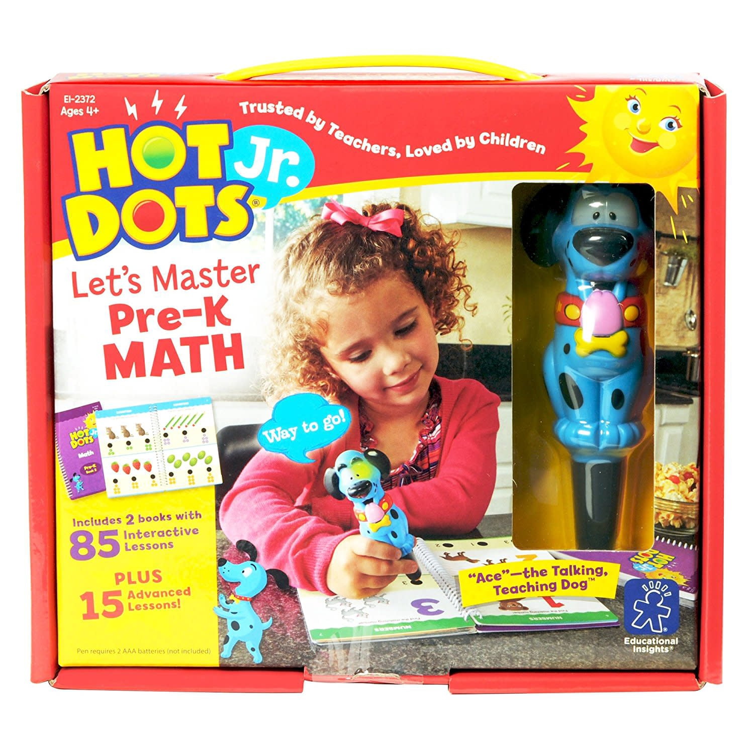Educational Insights Hot Dots Let's Master Preschool Math Set, 100 Counting & Numbers & More, Ages 4+