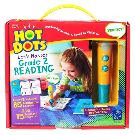 Educational Insights Hot Dots Let's Master 2nd Grade Reading Set with Interactive Pen