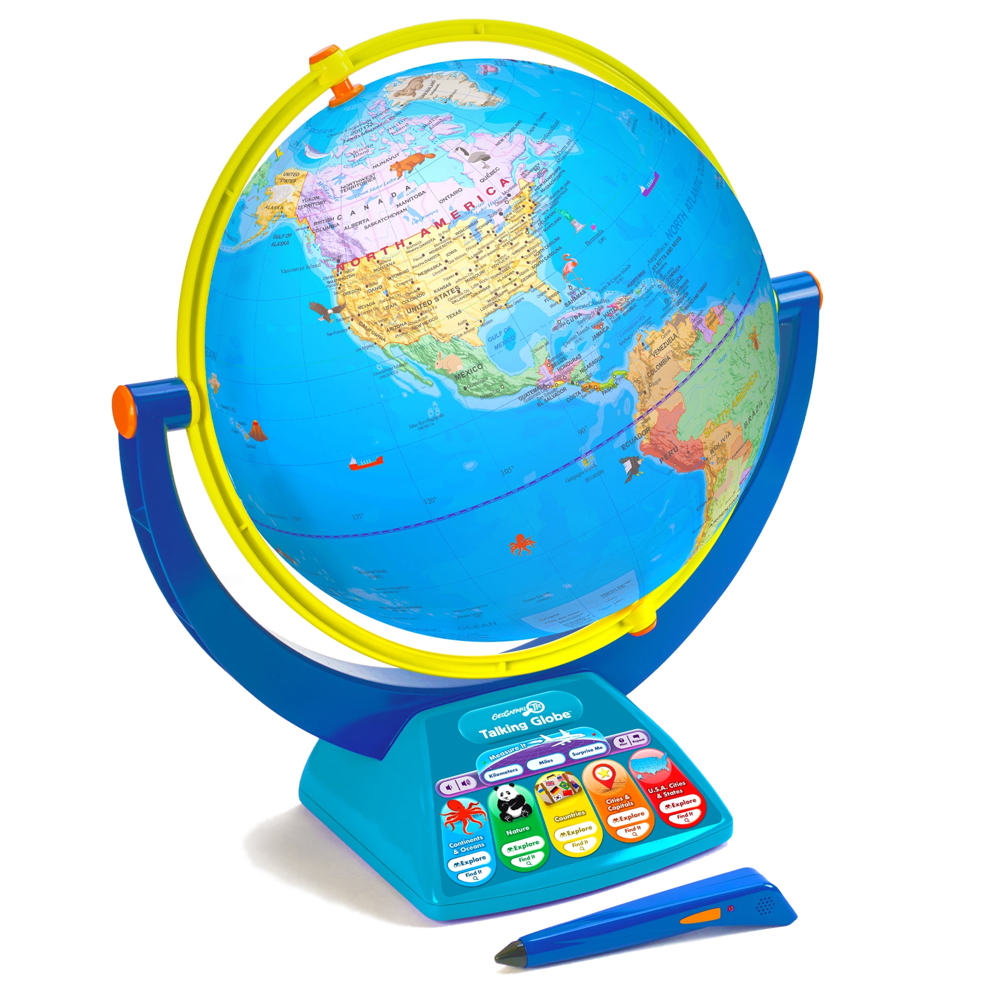 VTech - My First Globe Lumi Touch, Luminous Interactive Globe, Children's  Earth Globe, Without Screen - 3/6 years - FR Version