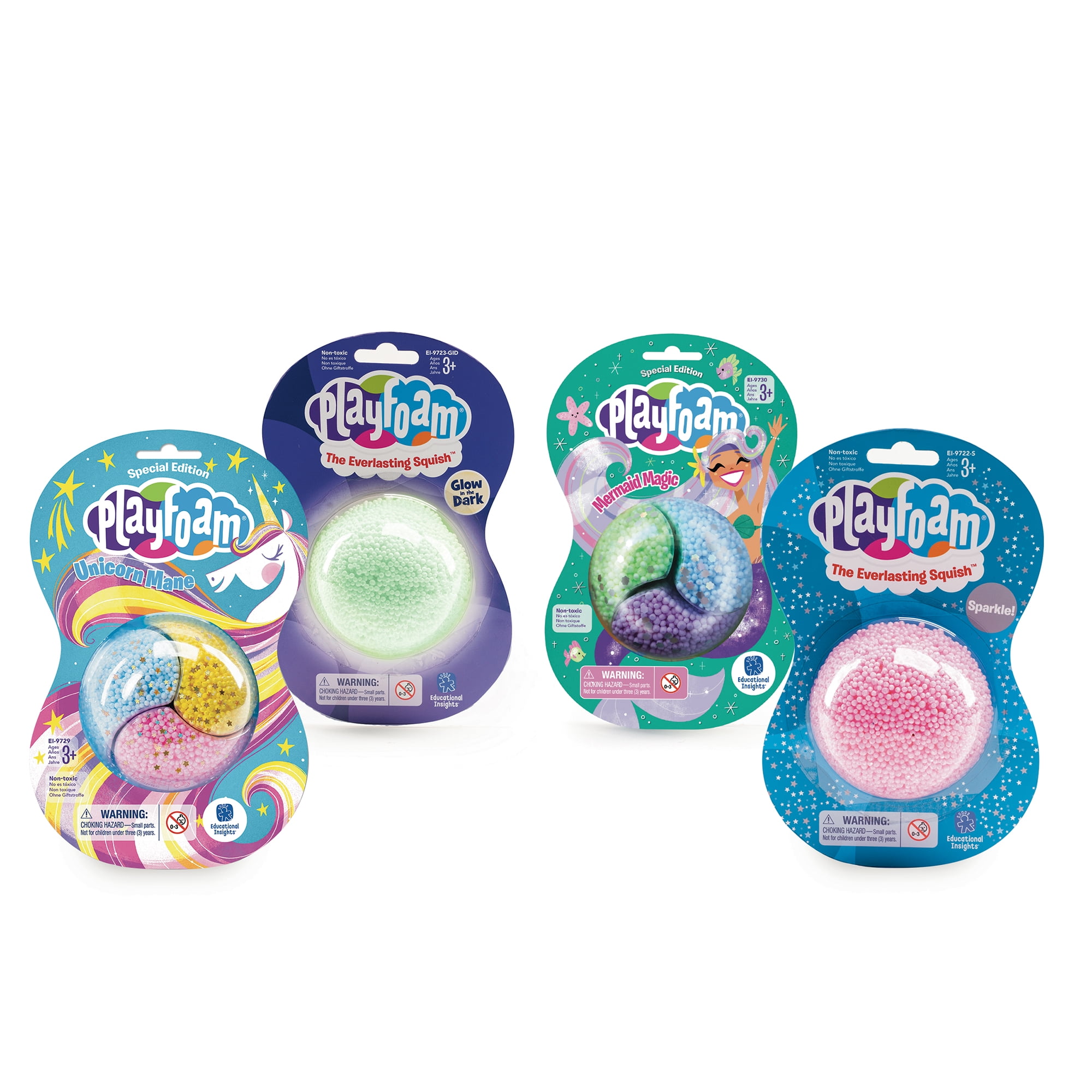 Educational Insights Jumbo Playfoam Jumbo Pods Set of 4 Special Edition, Non-Toxic, Sensory, Arts & Crafts For Boys & Girls Ages 3, 4, 5+