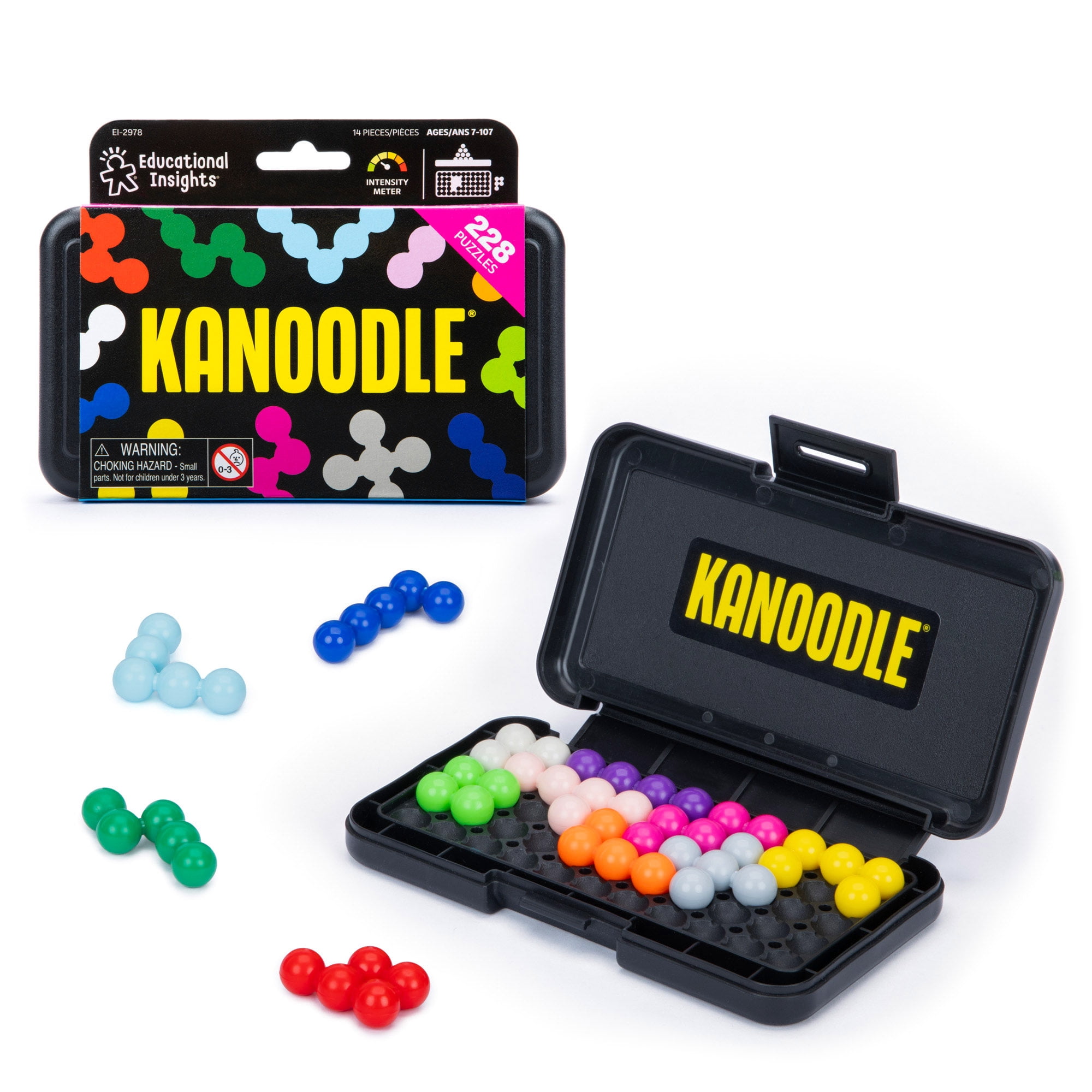 Educational Insights Kanoodle 3D Brain Teaser Puzzle Game, 228 Challenges, Ages 7+