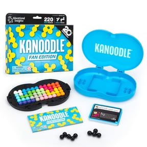 Educational Insights Kanoodle Fan Edition - 20th Anniversary (Cyan), Brain Teaser Puzzle for Ages 8 and up
