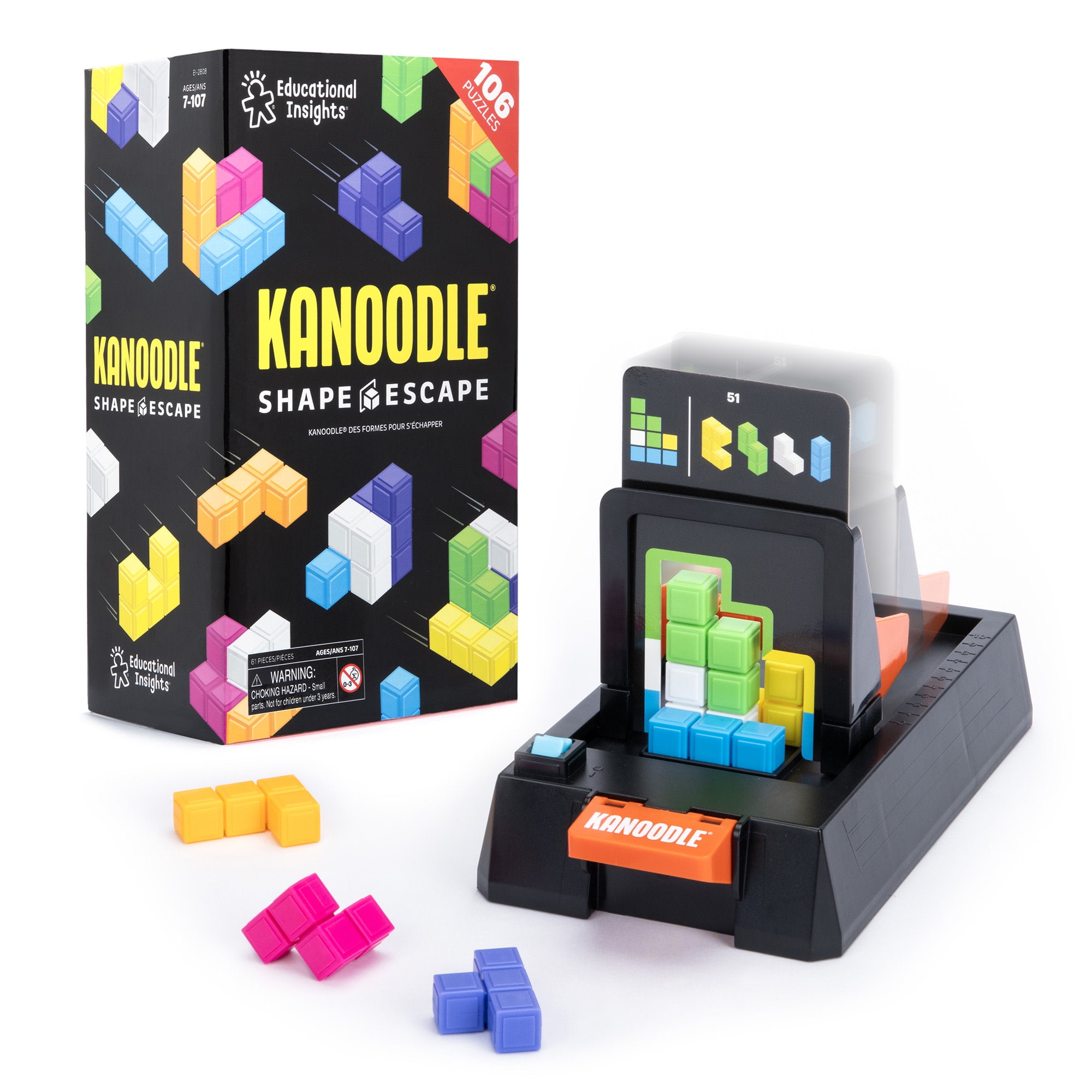 Educational Insights Kanoodle Shape Escape Tower Stack Game, Brain Teaser, Games for All Ages 7+