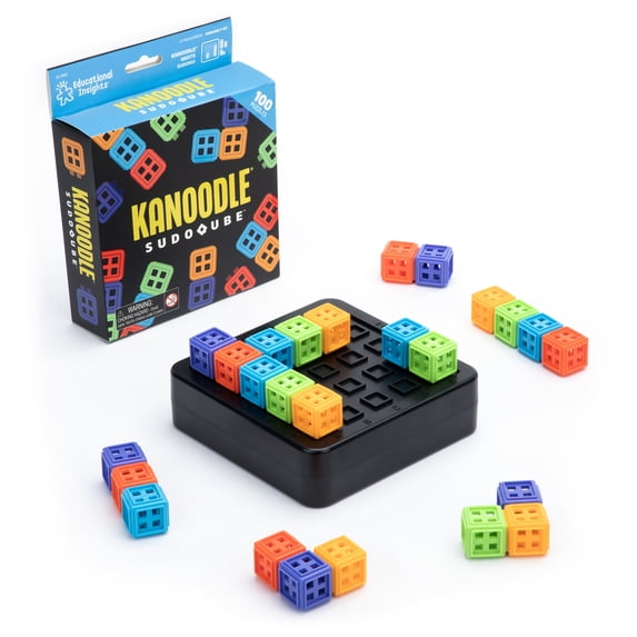 Educational Insights Kanoodle® SudoQube™ Brain Teaser Puzzles, Color Cube, Puzzle Toys for Ages 7+