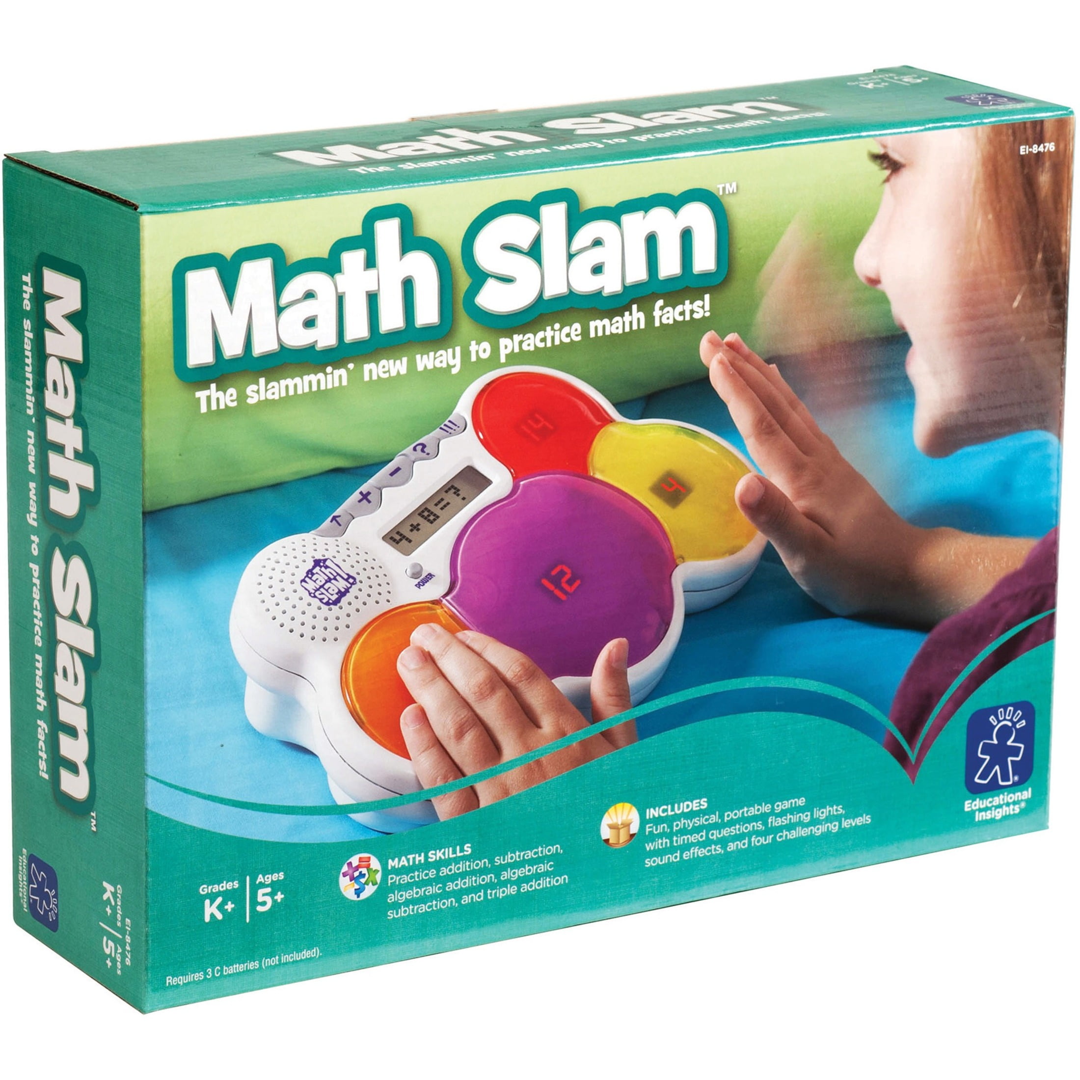 Educational Insights Math Slam, Electronic Math Game, Educational Learning  Toy, Ages 5+