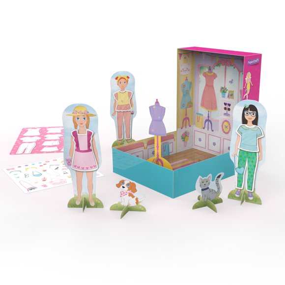 Eyfs Paperdools Kids Magnetic Paper Dolls Toys for Creative Play and Dress Up