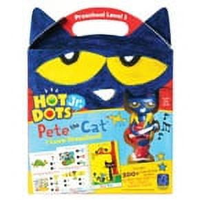 Educational Insights Pete the Cat Hot Dots Interactive Math & Reading Paperback Children's Workbook Set, Ages 3+
