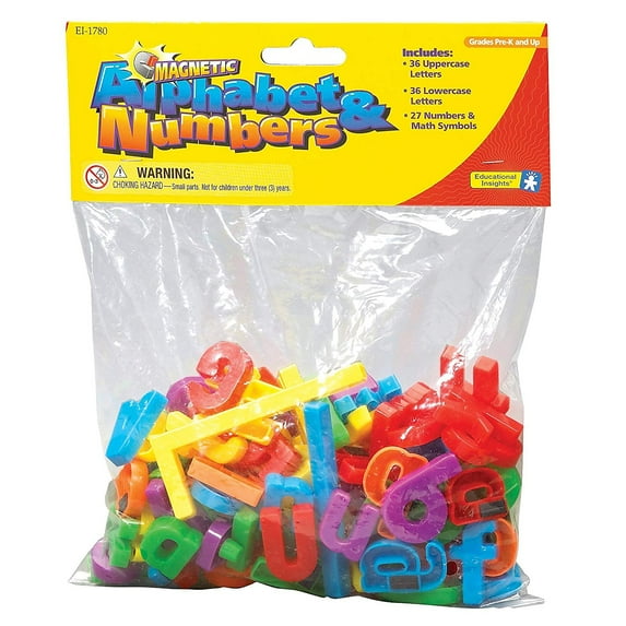 (2 Ea) Magnetic Alphabet & Numbers Per Pk