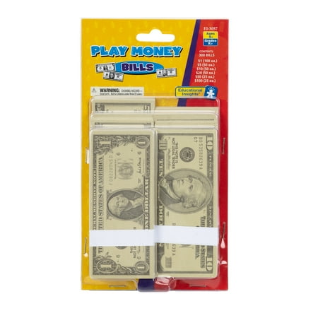 Educational Insights Play Money - Pretend Play Bills