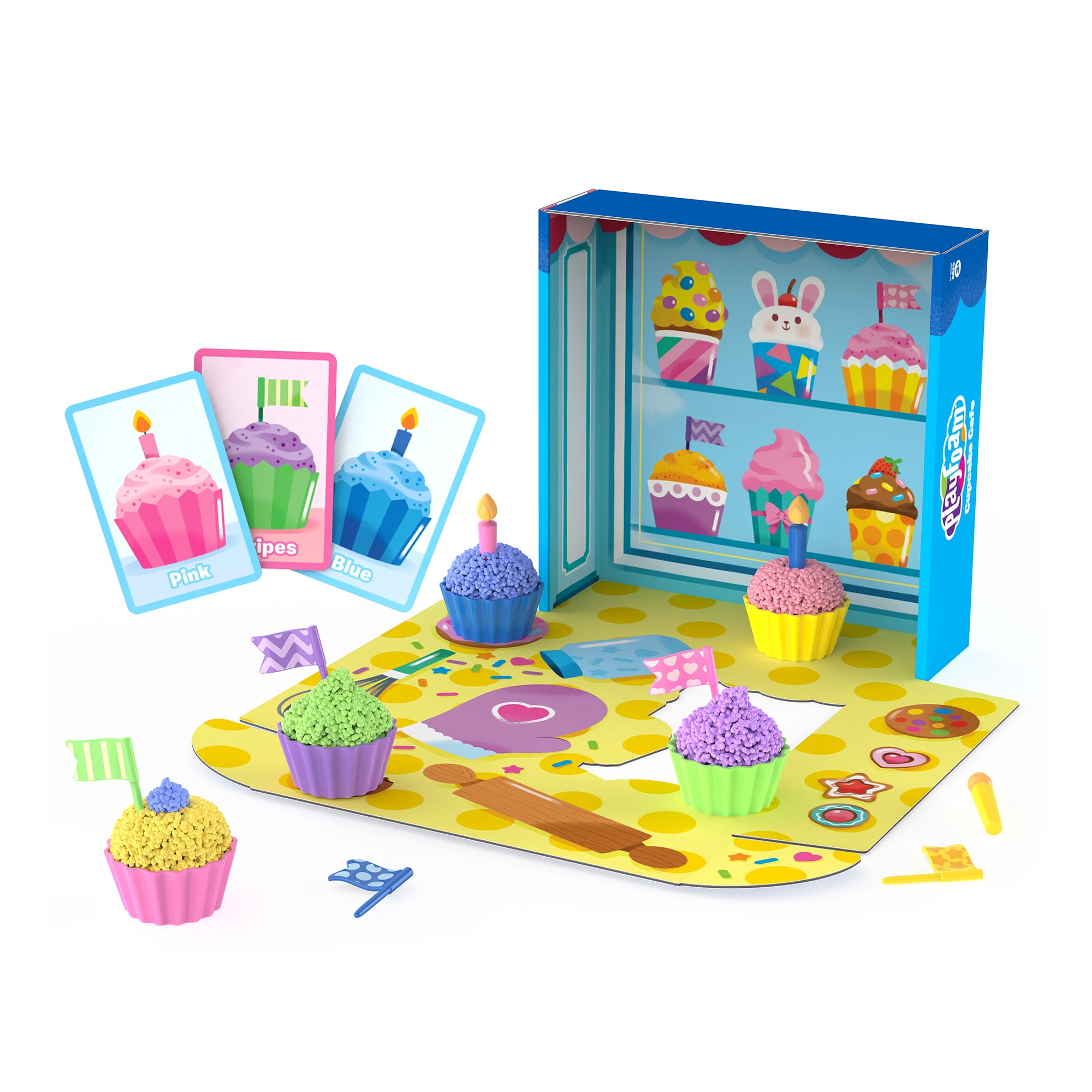 Educational Insights Playfoam Cupcake Cafe, Sensory Activity Set, Kids Ages 3 and up