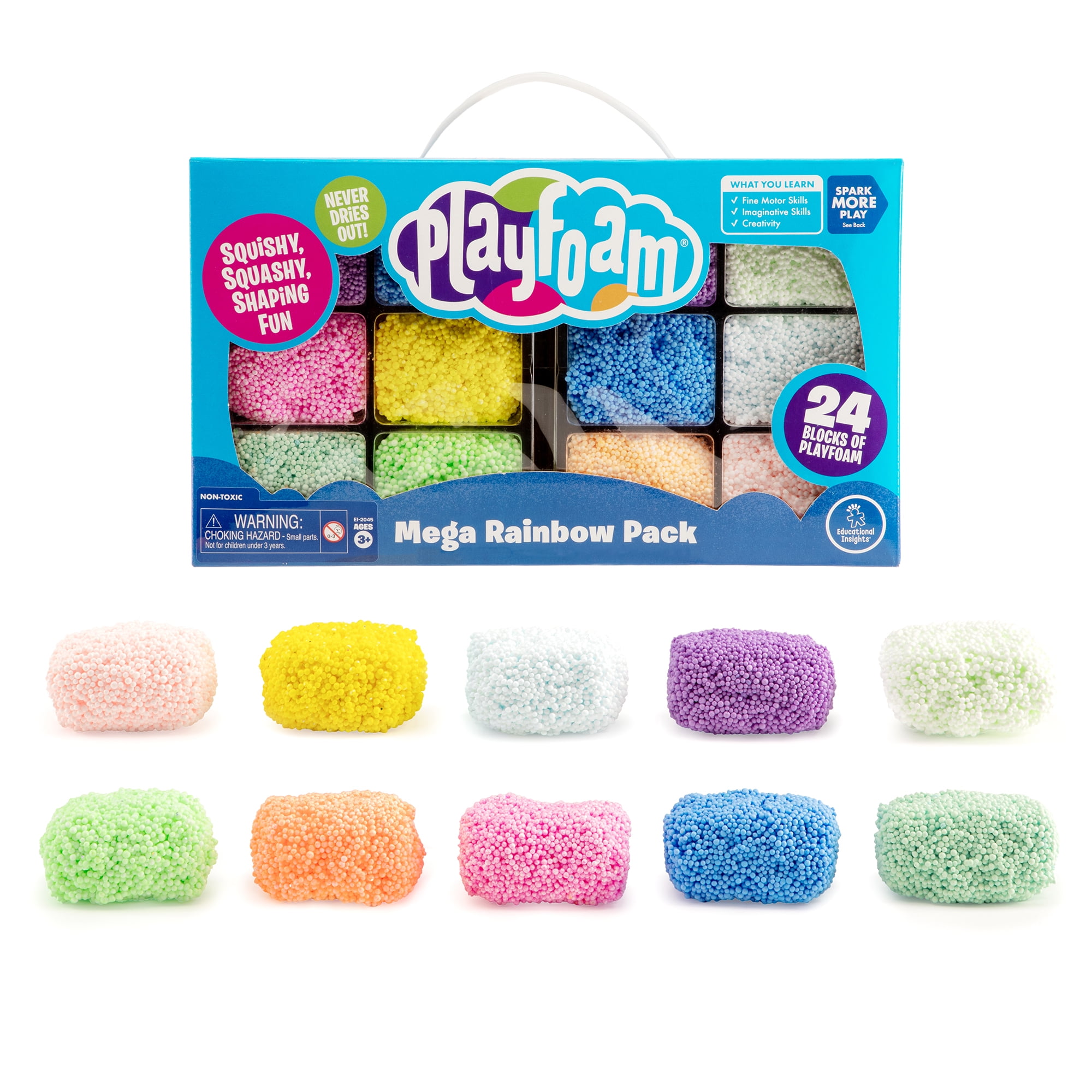 Learning Resources Playfoam Pluffle Twist Bianco e Nero, Gioco sensoriale, Non Si secca mai