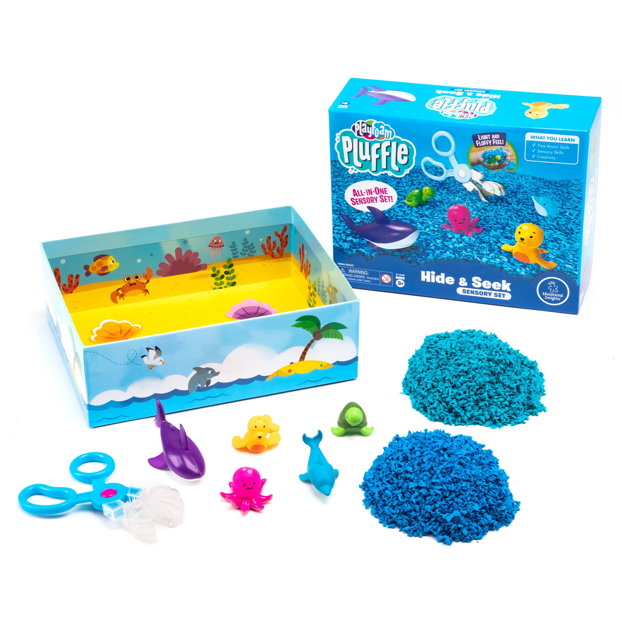 Educational Insights Pluffle® Ocean Sensory Set, Foam Slime