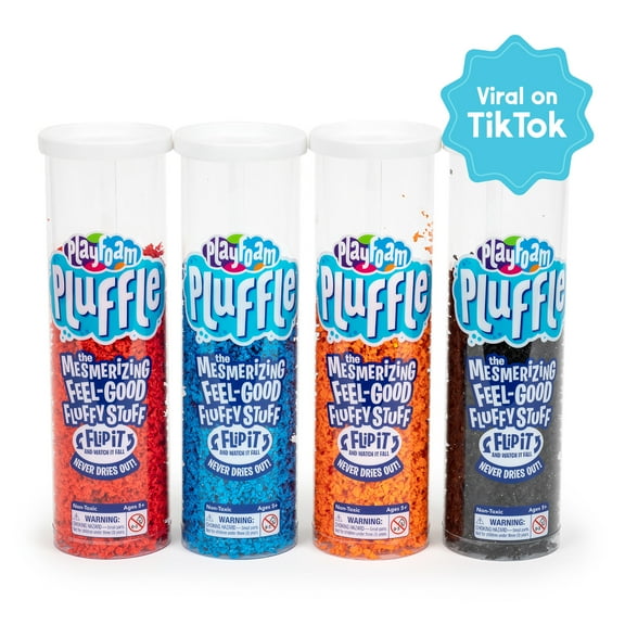 Educational Insights Pluffle Black, Red, Blue & Orange 4-Pack