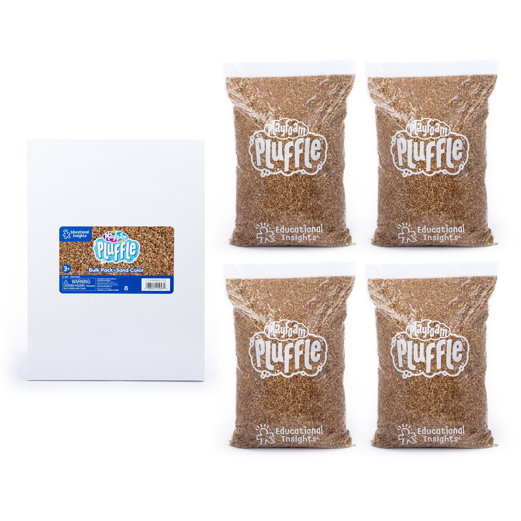 Educational Insights Pluffle Sand Bulk Pack, Sensory Bin Filler
