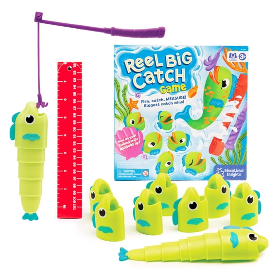 Educational Insights Reel Big Catch Game, Preschool Early Math, Boys & Girls Ages 3+