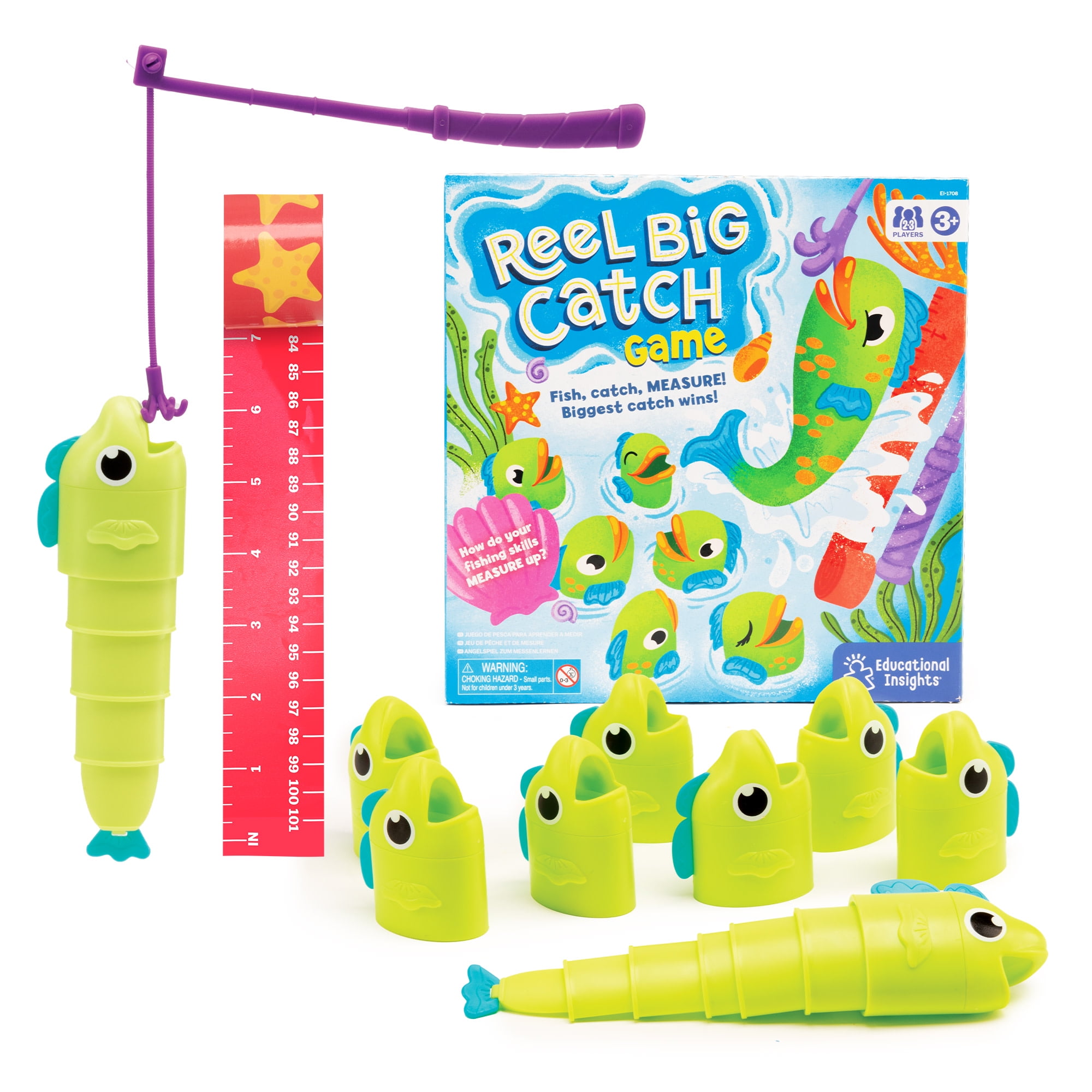 Educational Insights Reel Big Catch Game, Preschool Early Math, Boys & Girls Ages 3+