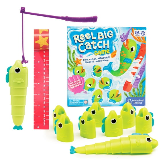 Educational Insights Reel Big Catch Game, Preschool Early Math, Boys & Girls Ages 3+