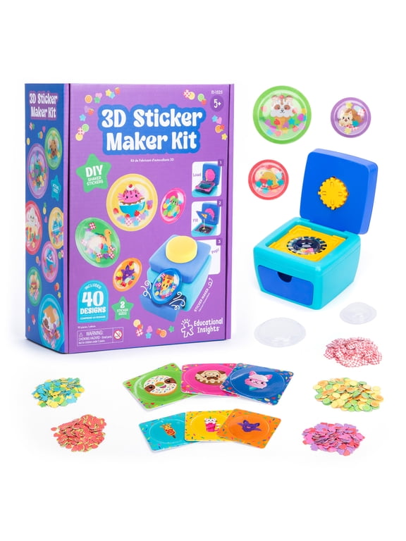 3D Sticker Maker Kit, Art Craft Kit for Kids, Ages 5 and up