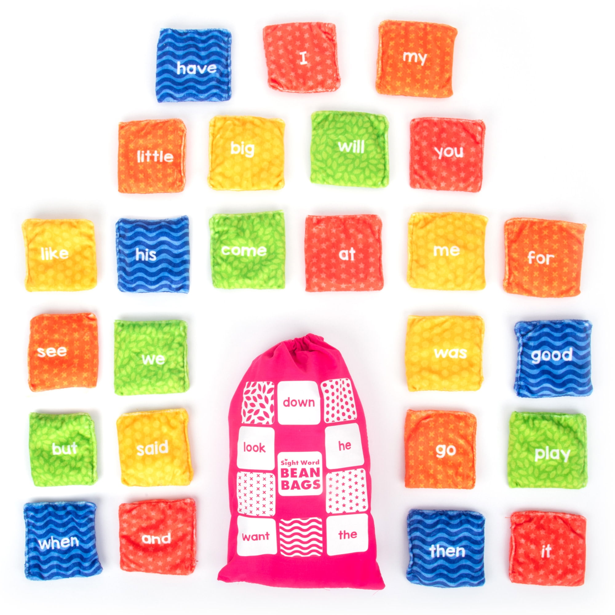 Educational Insights Sight Word Bean Bags for Ages 3+, 25 Double-Sided Bags, Preschool Toys