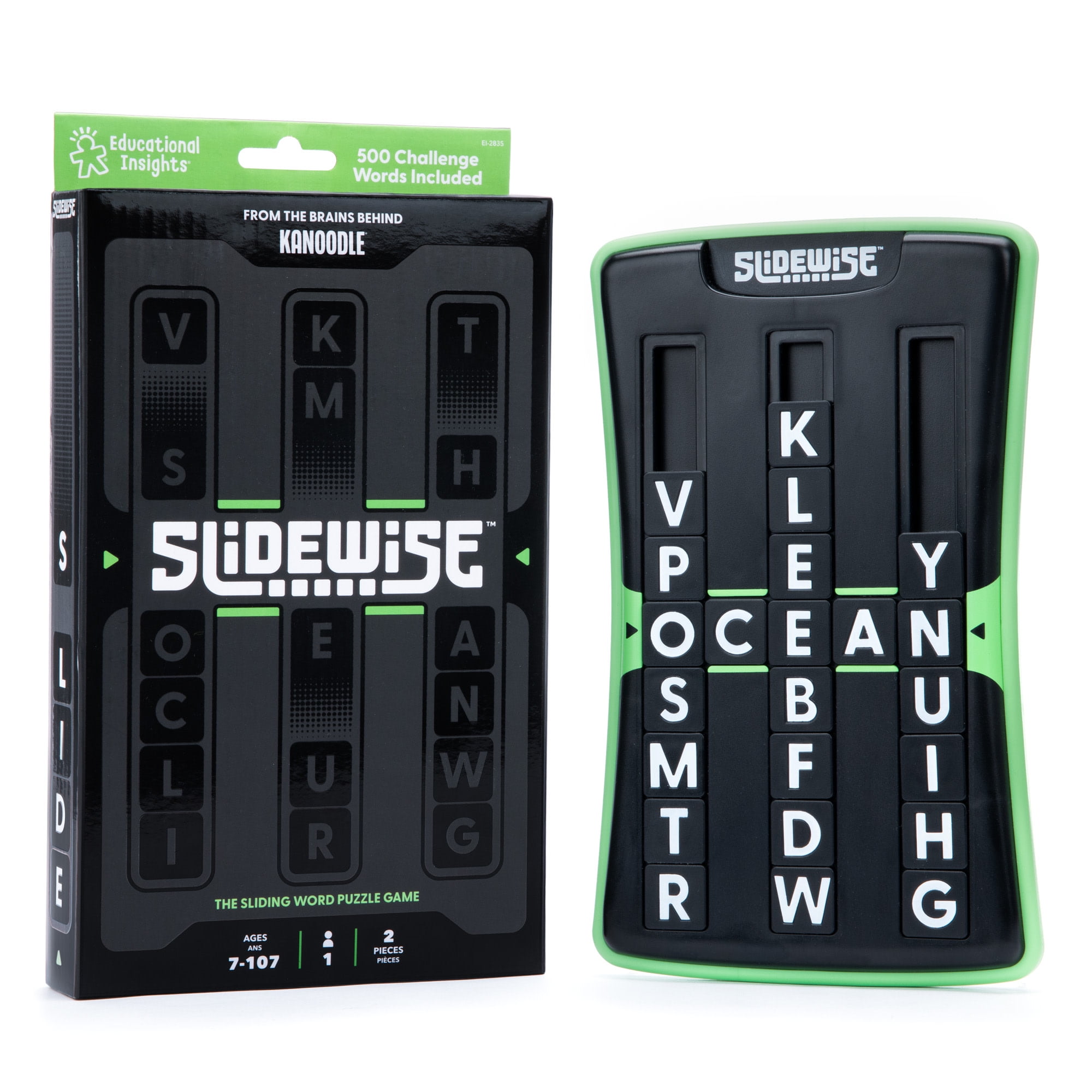 Educational Insights Slidewise, Word Puzzle Brain Teaser Game for Kids and Adults 8 and up